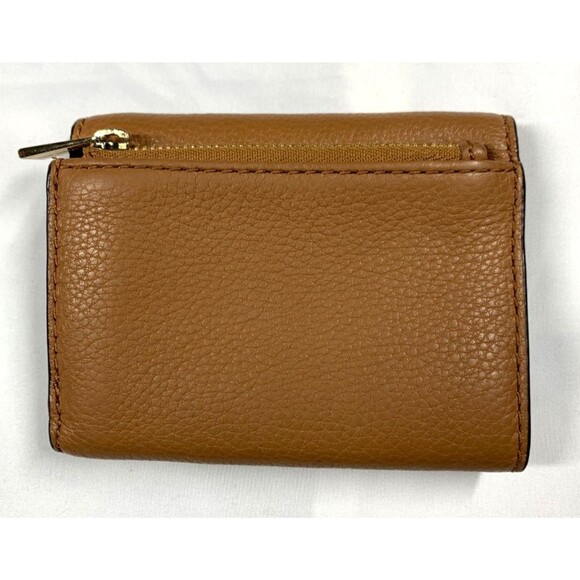 Michael Kors Brown Wallet Small Tri-fold Pebbled Leather 3" x 4" - Picture 2 of 8